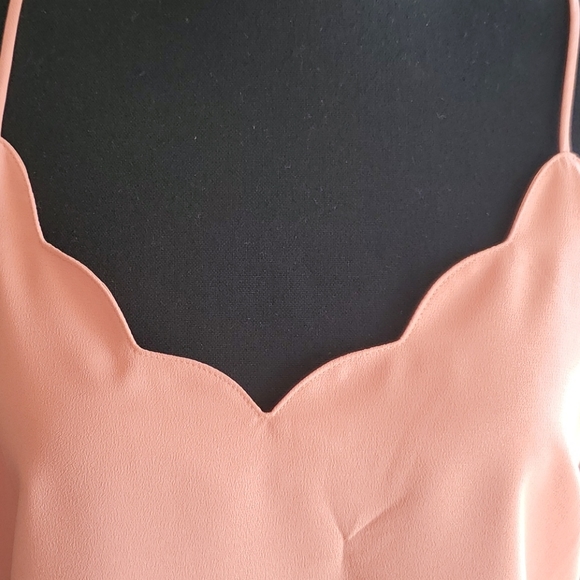 JCrew Scalloped Coral Camisole NWOT - Picture 2 of 8